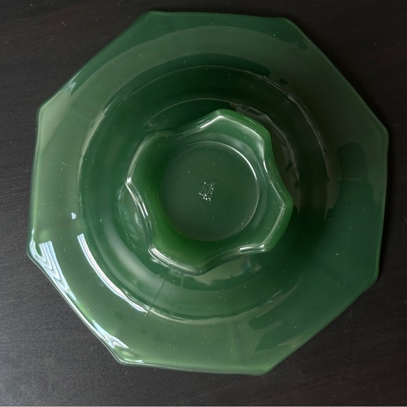 Lancaster Imperial Jadeite Green Pedestal Console Bowl - Picture 4 of 10